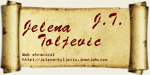 Jelena Toljević vizit kartica